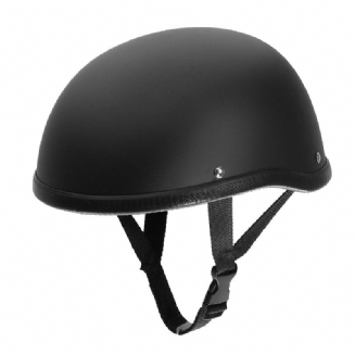 Motocyklová Přilba Vintage Half Face Cap Matte Black