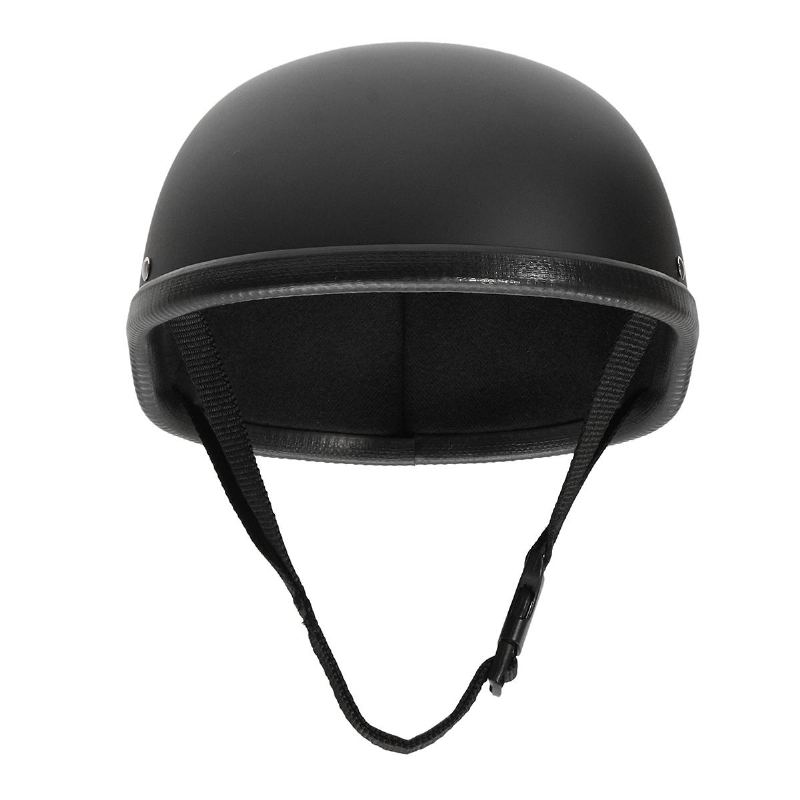 Motocyklová Přilba Vintage Half Face Cap Matte Black