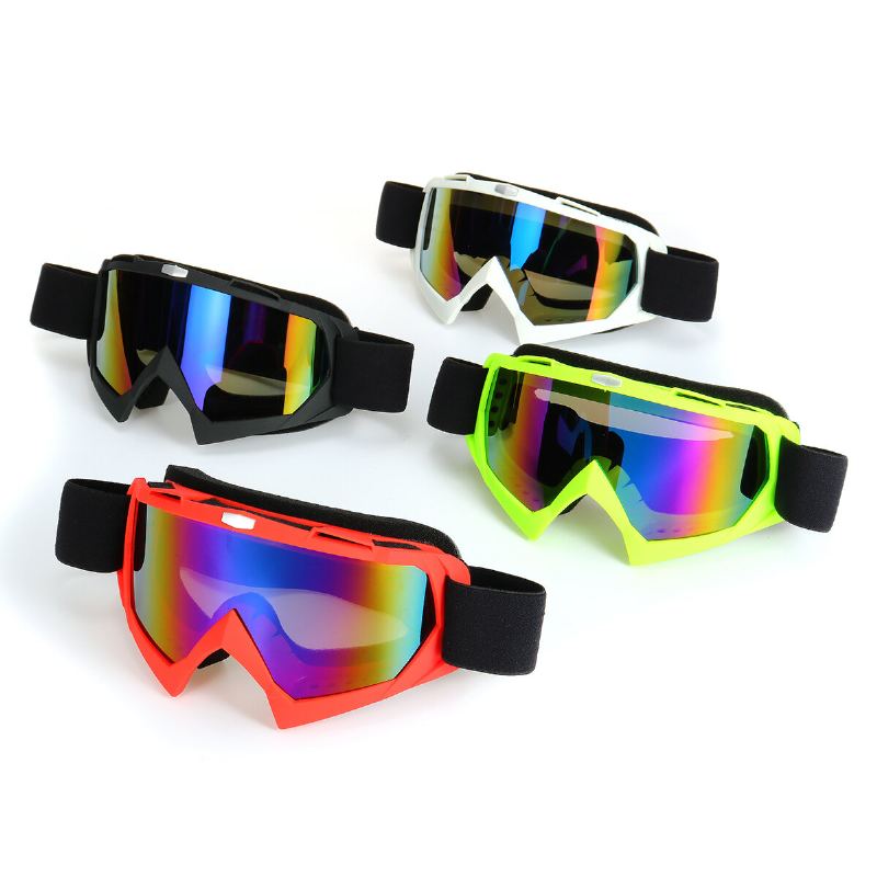 Motocyklové Brýle Proti Zamlžování Lyžařské Snowboardové Colorful Lens