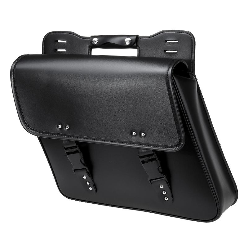 Motocyklové Sedlové Brašny Tool Luggage Saddle Bag Black Pu Kůže Universal