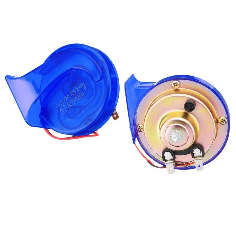 Pár 12v 110db Universal Blue Super Loud Air Snail Horn Pro Auto Van Motocykl