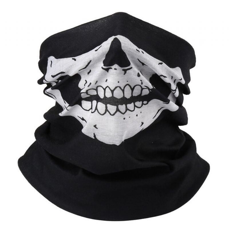 Skull Multi Use Head Wear Hat Šátek Obličejová Maska Motocyklová Čepice