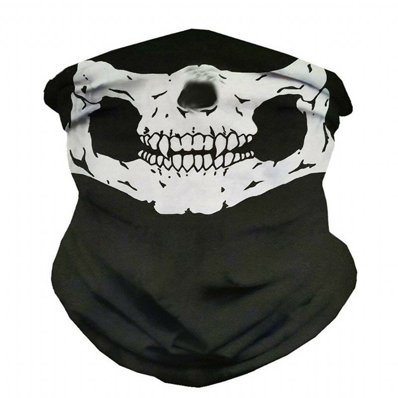 Skull Multi Use Head Wear Hat Šátek Obličejová Maska Motocyklová Čepice