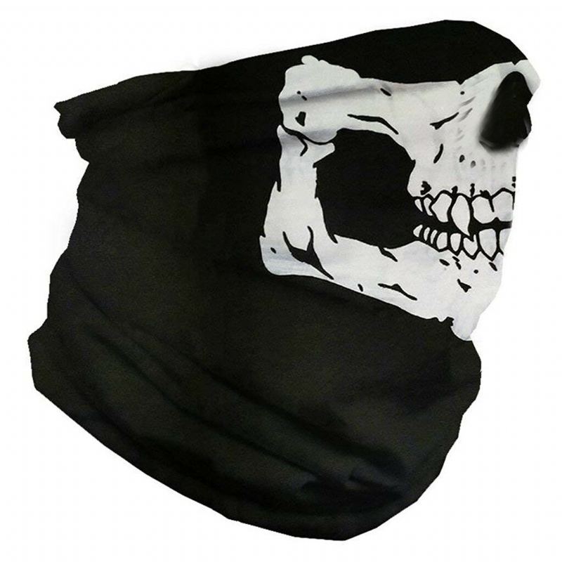 Skull Multi Use Head Wear Hat Šátek Obličejová Maska Motocyklová Čepice