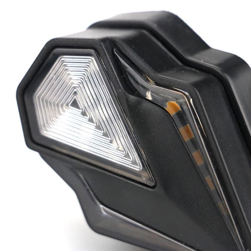 Spárujte 12v Dvojitá Světla Ve Tvaru Diamantu Led Pro Motocykly S Upozorněním Na Odbočení Voděodolnou Lampu Pro Denní Svícení