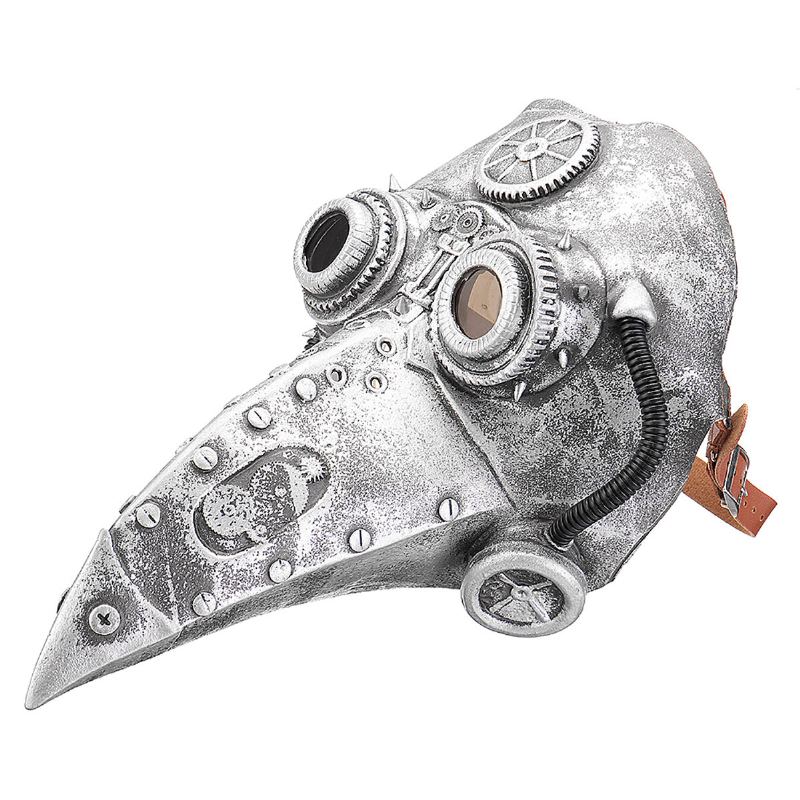 Steampunk Plague Doctor Mask Cosplay Bird Beak Retr Gothic Masky Halloween Rekvizity