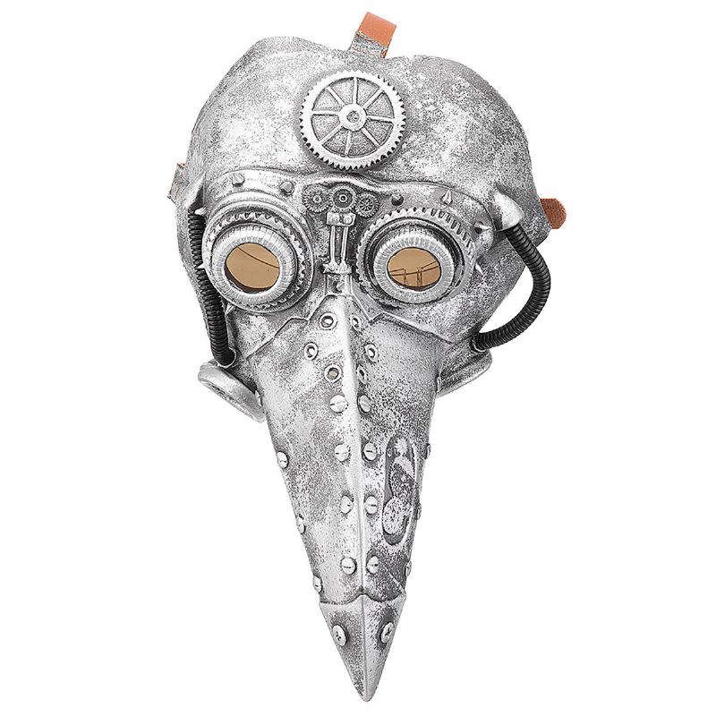 Steampunk Plague Doctor Mask Cosplay Bird Beak Retr Gothic Masky Halloween Rekvizity