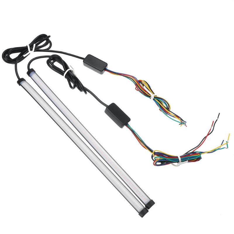 Univerzální Pro Auto/motocykl 12-24v 30/45cm Led Signální Směrová Světla Dekorace Proužek Průtok Vody