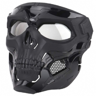 Wosport Skull Airsoft Paintball Mask Celoobličejová Taktická Maska Na Halloween
