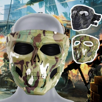 Wosport Skull Airsoft Paintballová Maska Celoobličejová Taktická Halloweenská Párty