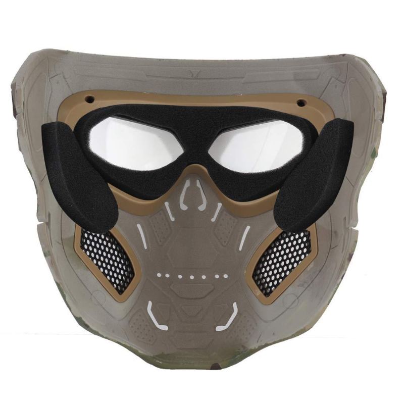 Wosport Skull Airsoft Paintballová Maska Celoobličejová Taktická Halloweenská Párty