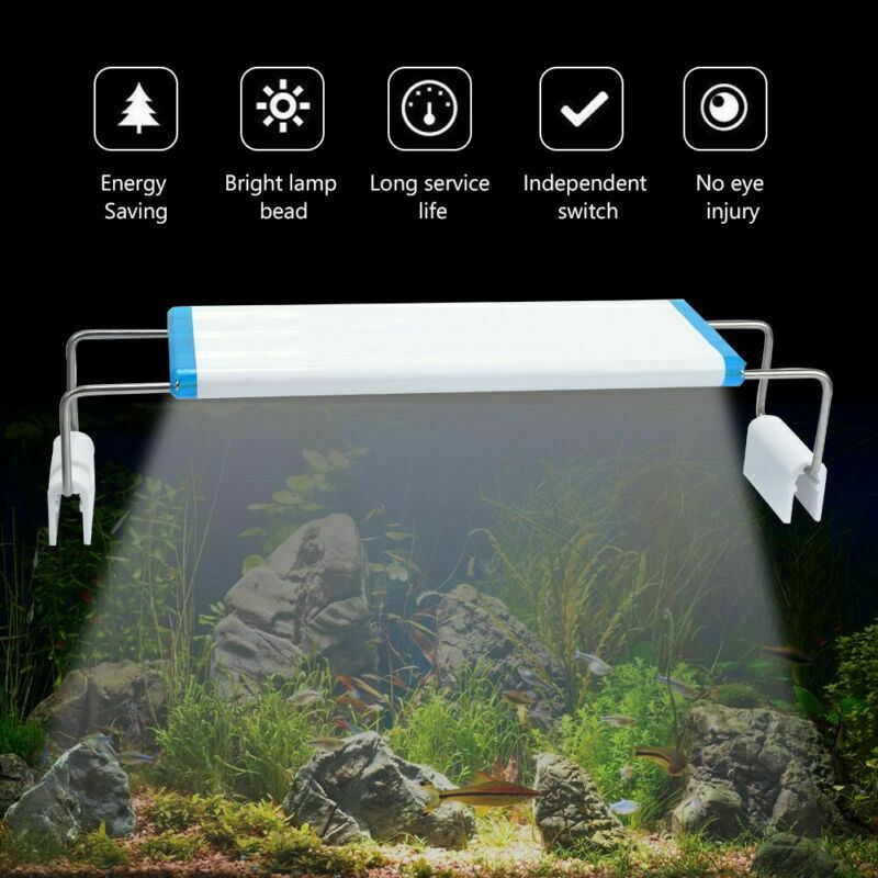 Led Aquarium Light Super Slim Roztažitelný Vodotěsný Klip
