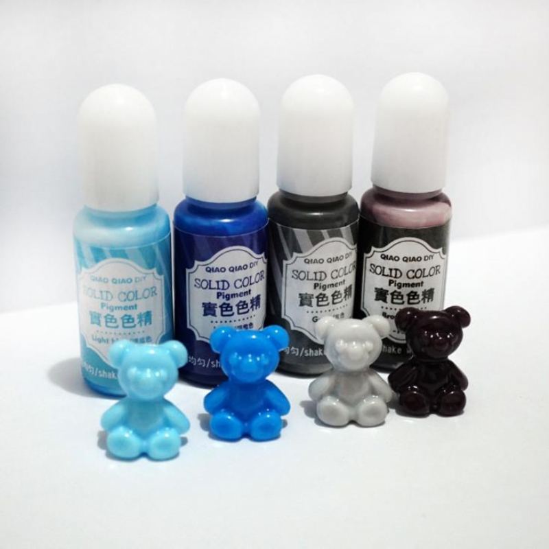 15g Pevný Barevný Pigment 18 Barev Uv Pryskyřice Crystal Lepidlo Barviva Diy Art Craft Těsnící Láhev