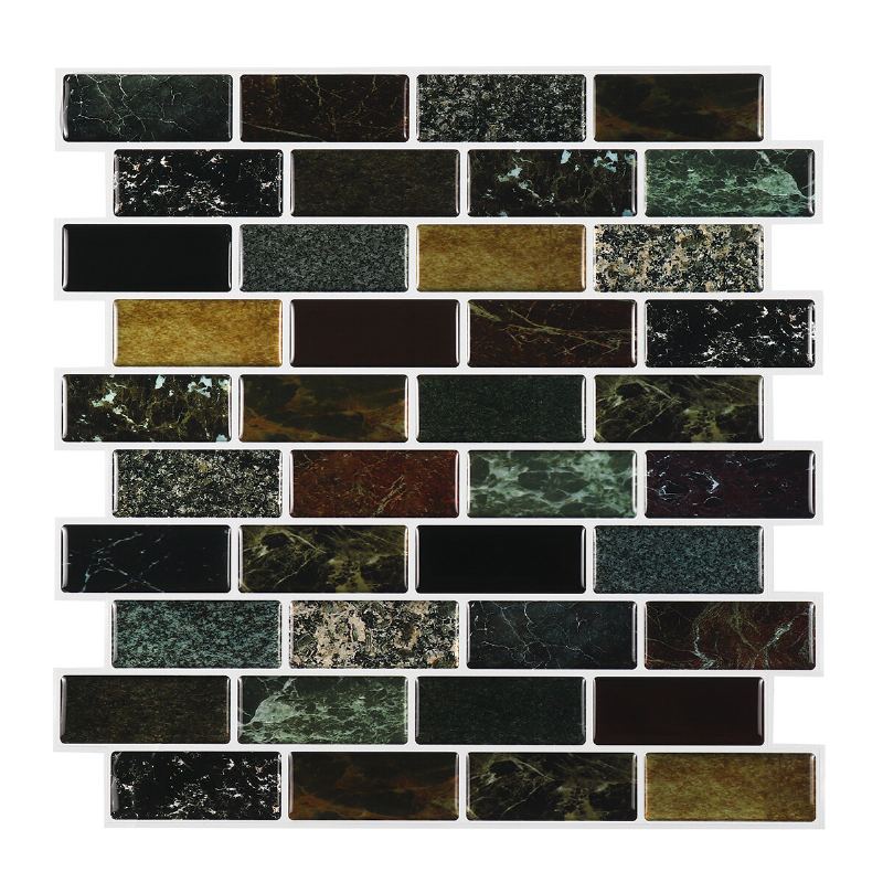 3d Epoxidová Vinylová Samolepka Na Zeď Diy Cihly Kuchyňské Backsplash Odnímatelné Vodotěsné