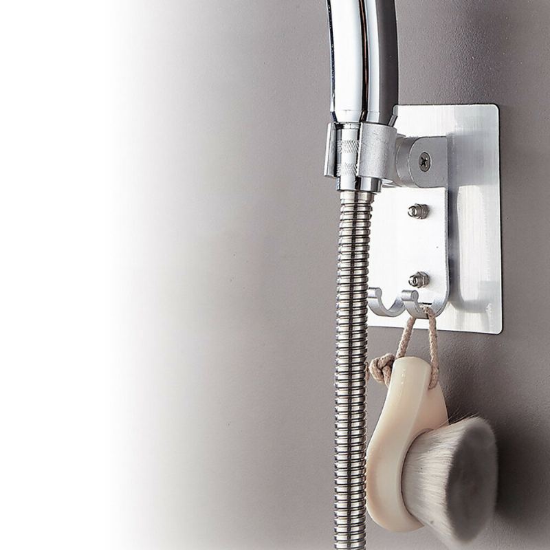 5 Typů Držák Na Sluchátko Sprchové Hlavice Pro Montáž Na Stěnu Do Koupelny Abs Nastavitelný Bez Průrazu Sprchy Základna 45° Nastavitelná