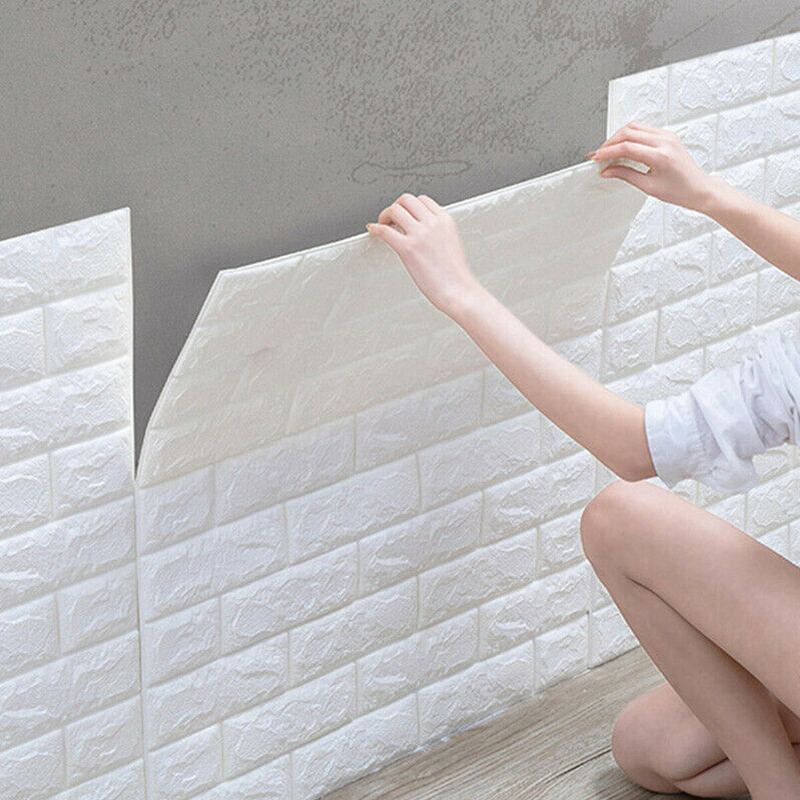 5ks 3d Soft Tile Samolepka Na Cihlovou Zeď Samolepící Voděodolný Pěnový Panel 38*35cm