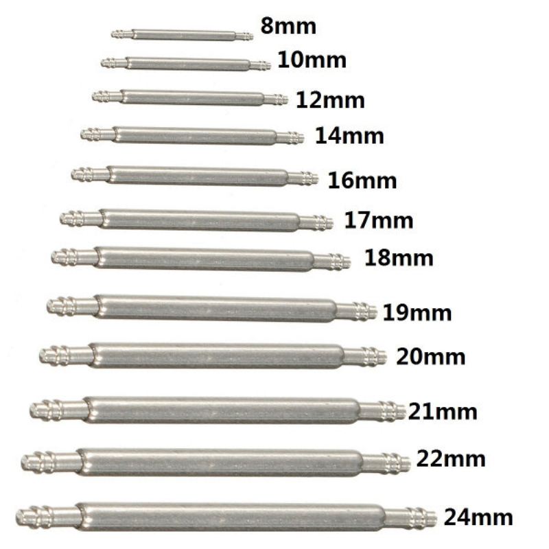 8-24 mm Pružinové Kolíky Z Nerezové Oceli Pro Pásek Hodinek