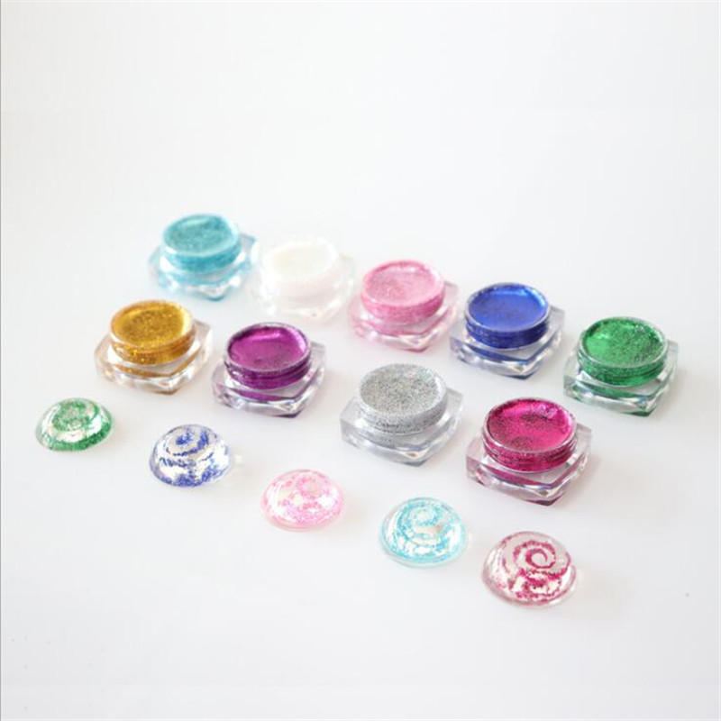 9 Barev Shimmer Powder Pigment Cream Diy Ručně Vyráběné Star Ball Art Crafts Pro Uv Pryskyřicové Krystalové Lepidlo