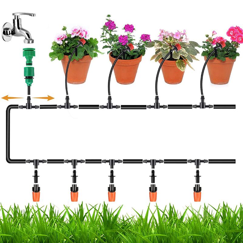 Diy Garden Micro Drip Irigation System Time Controller Plant Flower Automatic