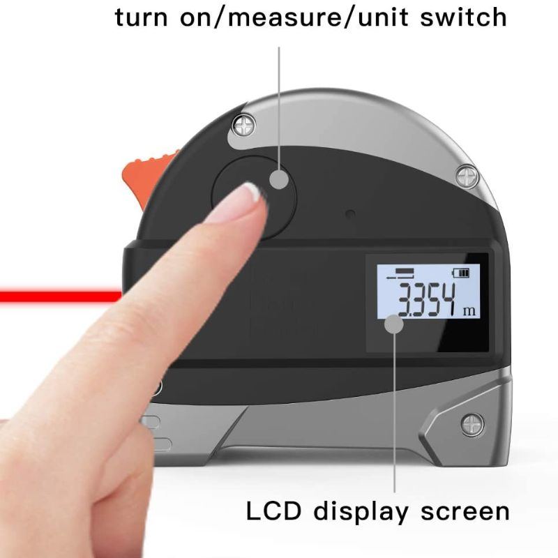 Laserová Digitální Elektronická Měřicí Páska Zatahovací