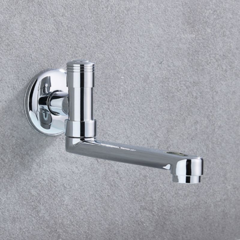 Stříbrné Koupelnové Umyvadlo Na Desku S Jedním Jednoduchým Otvorem Pro Teplou A Studenou Vodu
