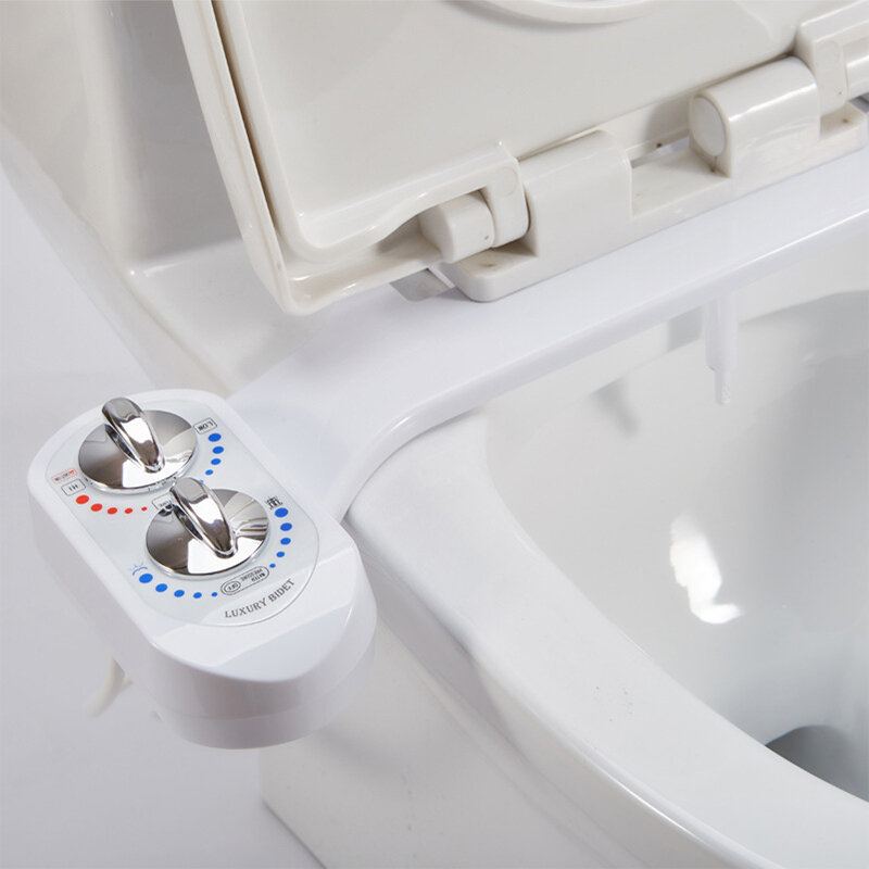 Záchodové Sedátko Bidet Nástavec Horká Studená Voda Sprej Neelektrický Mechanický