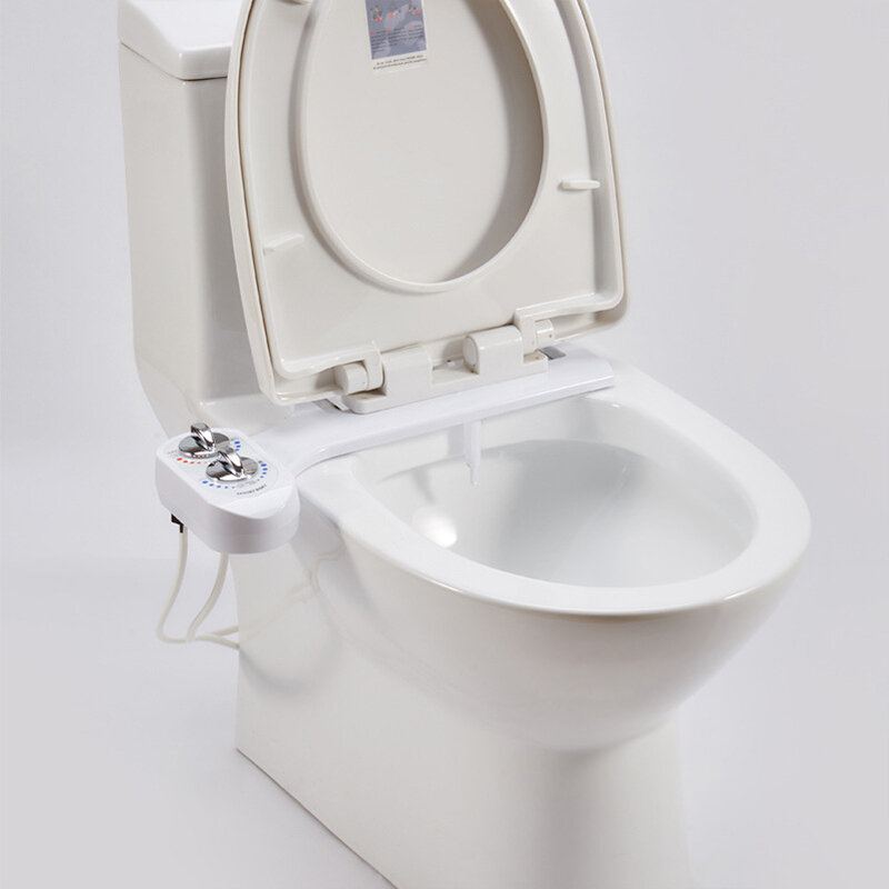 Záchodové Sedátko Bidet Nástavec Horká Studená Voda Sprej Neelektrický Mechanický