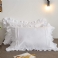 White Ruffle Shams