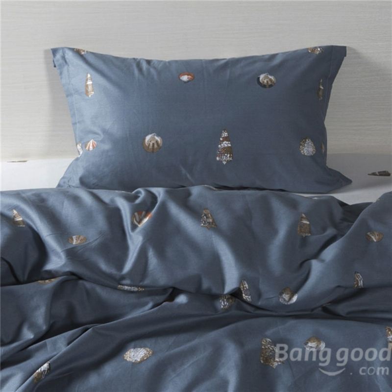 4ks Suit Cotton Conch Predestined Love Printen Thicken Bedding Sets