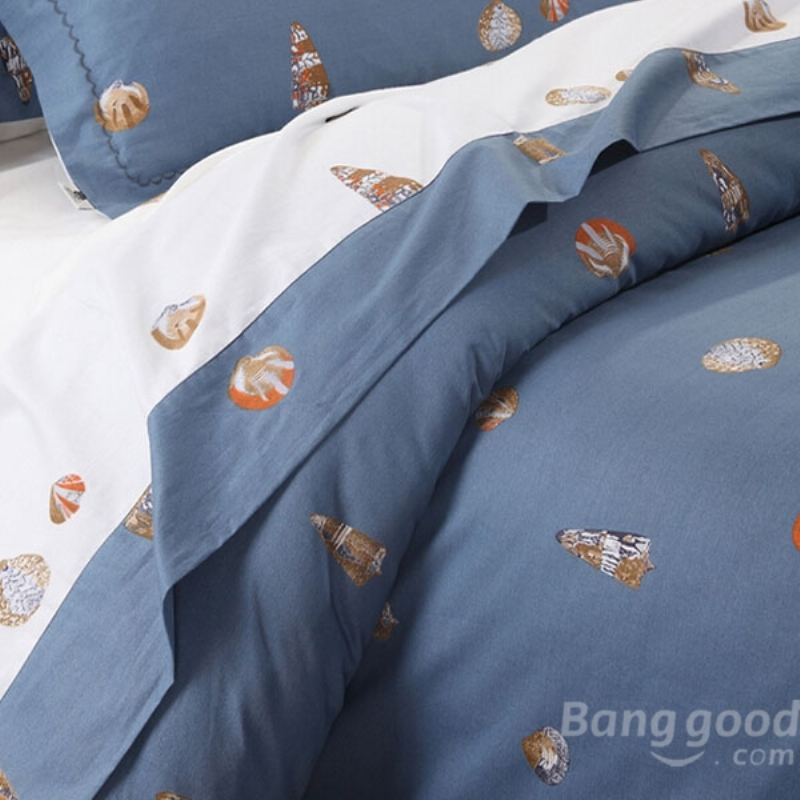 4ks Suit Cotton Conch Predestined Love Printen Thicken Bedding Sets