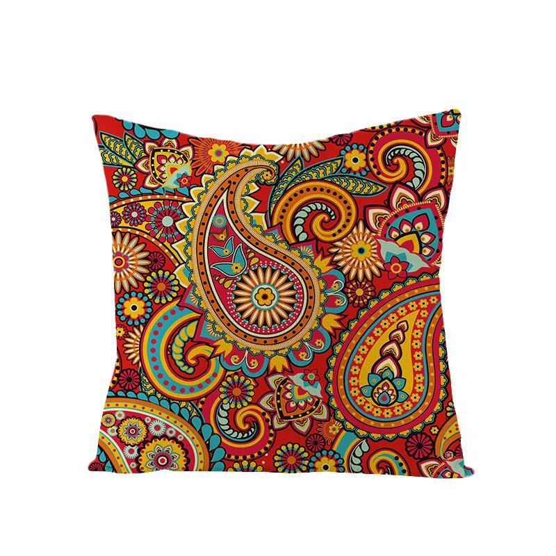 Bohemian Mandala Folk Geometrický Styl Povlečení Na Polštář Domácí Pohovka Art Decor Potah Na