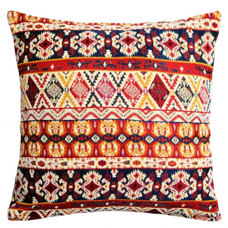 Bohemian Throw Polštáře Retro Jacquard Balení 2 Texturovaných Žinylkových Etnické Boho Marocké Dekorativní