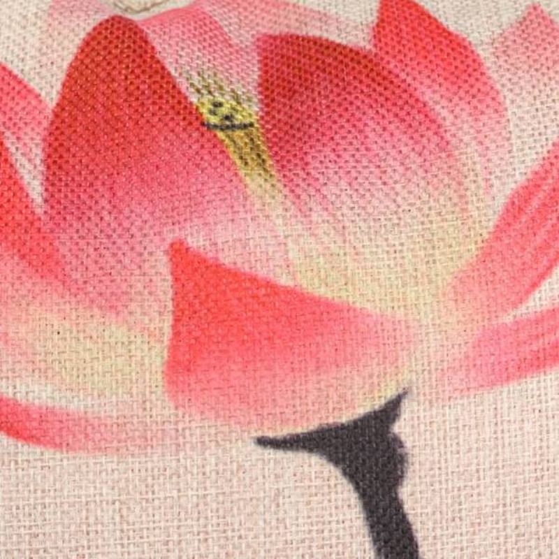 Chinese Ink Lotus Series Throw Pouzdro Na Polštář Bavlněný Povlečení Na Polštářek Dekor Na Domácí Pohovku