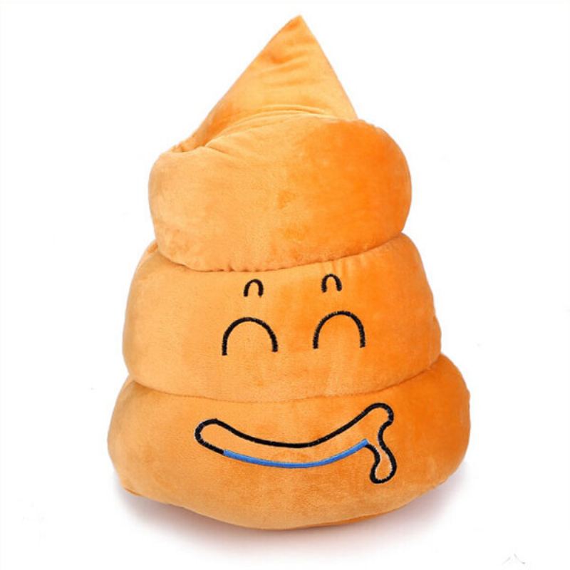 Funny Poo Shape Throw Polštář Pro Panenky Postýlka Pohovka Židle Bavlněný Polštářek