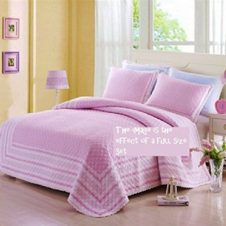 Pink Blue Polka Dot Bed Quilt Set Dětské Povlečení Set Přikrývky Twin Full Size