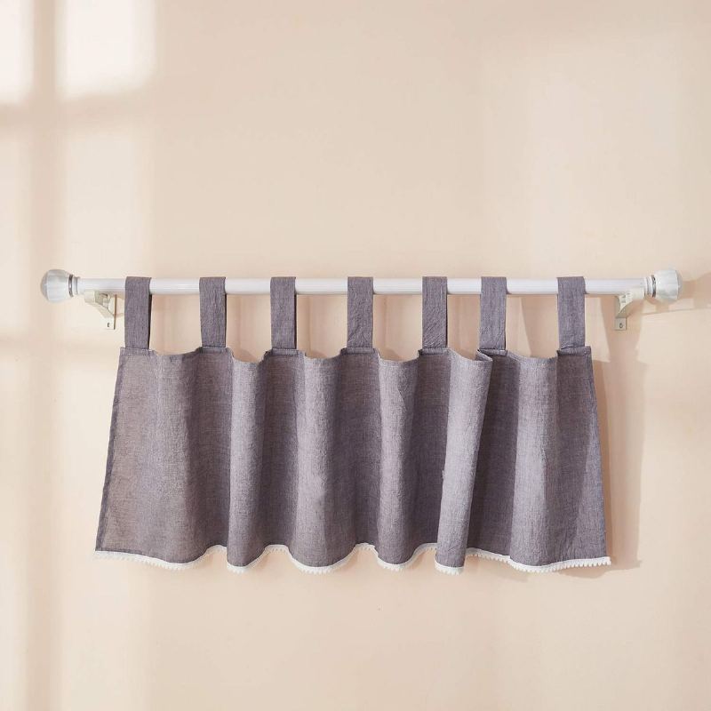 Sada Povlečení Do Dětské Postýlky Boho Pro Chlapce Nebo Dívky Pom-pom Solid Grey Do Školkyunisex