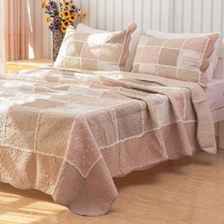 Sada Povlečení Queen Size Vintage Patchwork Elegantní Bavlněných Přikrývek