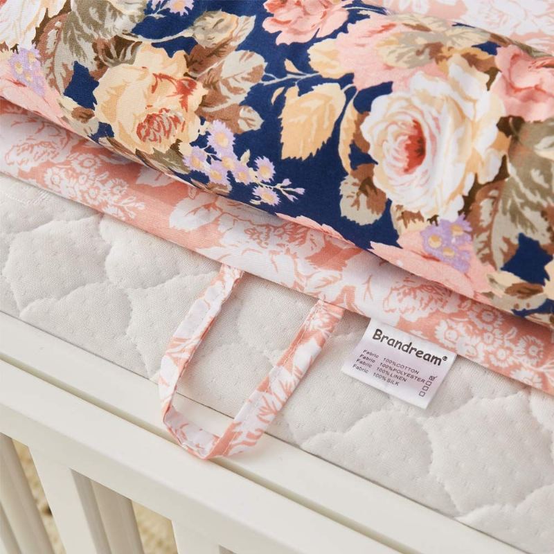 Statek Shabby Floral Baby Nest Dívčí Lehátko Pro Miminko Vintage Květinový Vzor Postel Pro Společné Spaní Měkká Bavlna Prodyšná Výplň Z Vláken Přenosné Nastavitelné Pro Novorozence Shower Dárek