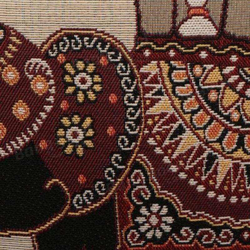 Vintage Elephant Jacquard Pouzdra Na Polštář Povlak Na Domácí Pohovka Dekor Do Auta