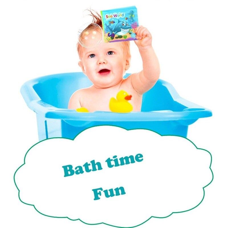 Baby Bath Books Education Development Hračka Touch Feel Activity Toy