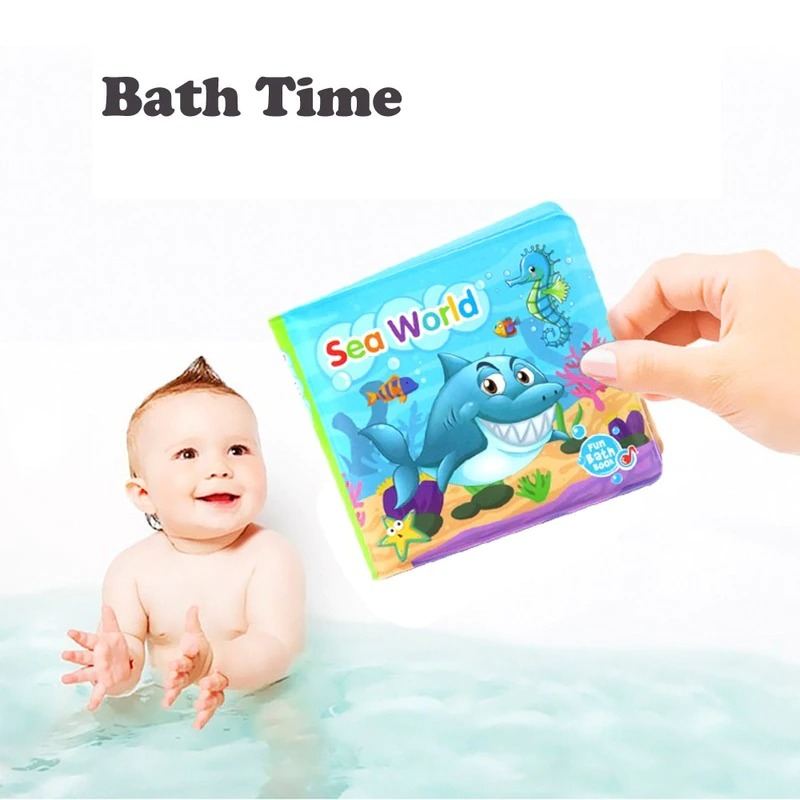 Baby Bath Books Education Development Hračka Touch Feel Activity Toy