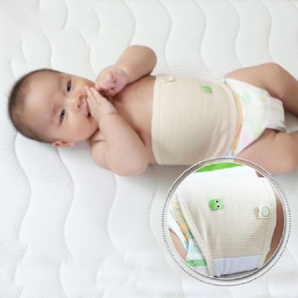 Baby Bellyband Stripe Cotton Button Protector Měkká Ochrana Pupíku