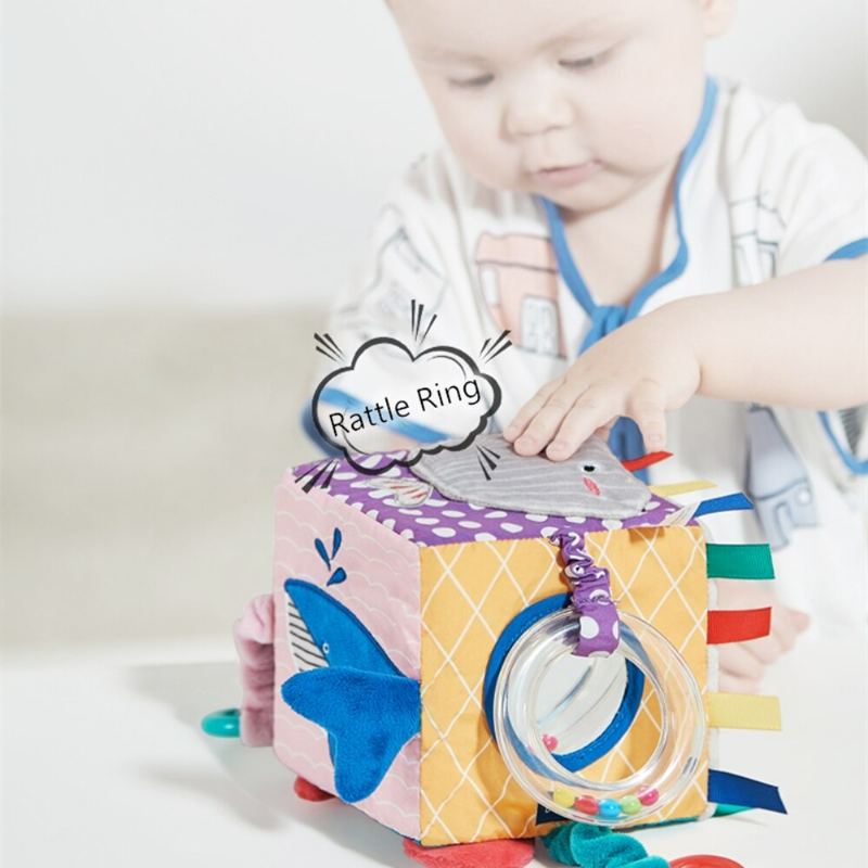 Baby Cloth Square Sound Mirror Sensory