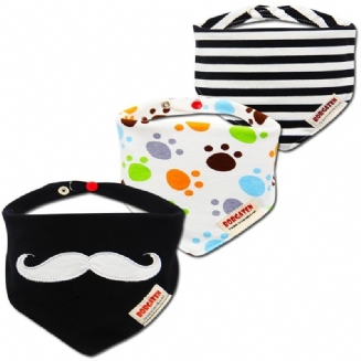 Mušelínový Šátek Baby Bandana 3pcs Set Bryndáčky Multi-use Scarf Super Soft