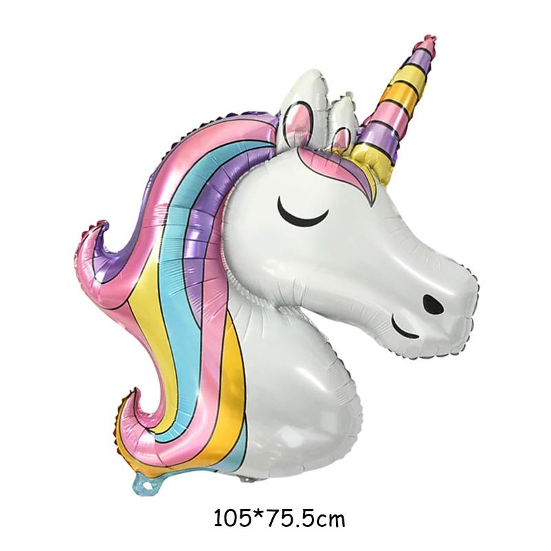 Rainbow Unicorn Baby Shower Ballons Party Dekorace 7ks