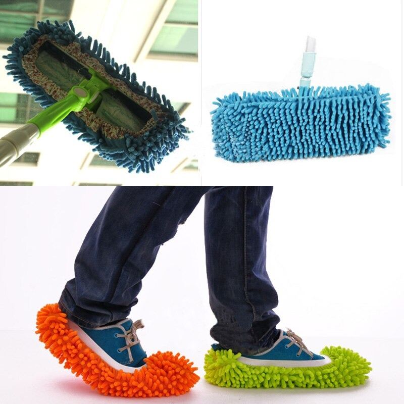 Dust Cleaner Mop Pantofle Opakovaně Použitelný Domácí Čisticí Nástroj Z Mikrovlákna