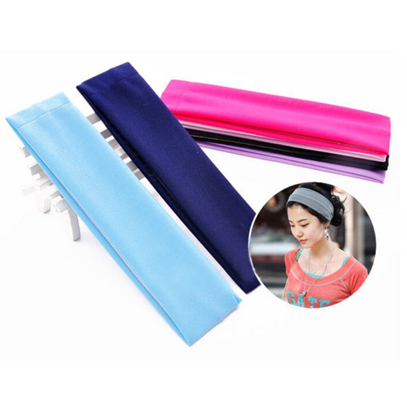 Honana Bx-808 Elastic Ladys Plain Headbrand Yoga Bag Sport Wash Face Snood 6 Barev