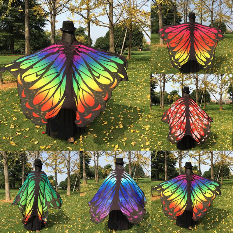 Honana Wx-88 135x200cm Butterfly Bohemian Šifon Plážový Ručník Dámská Šála Sukně Osuška Tapiserie