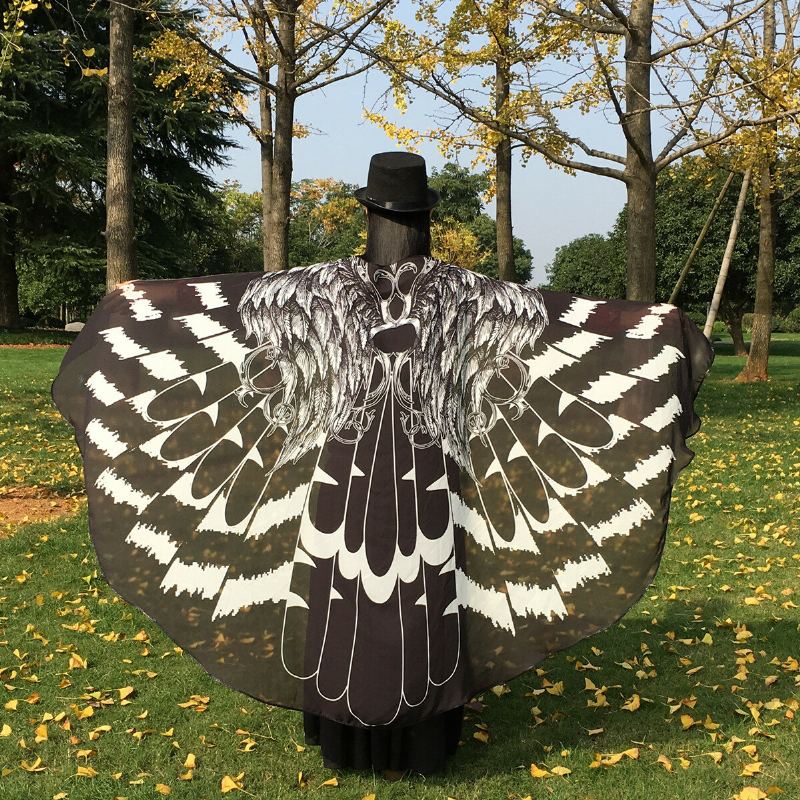 Honana Wx-88 135x200cm Butterfly Bohemian Šifon Plážový Ručník Dámská Šála Sukně Osuška Tapiserie