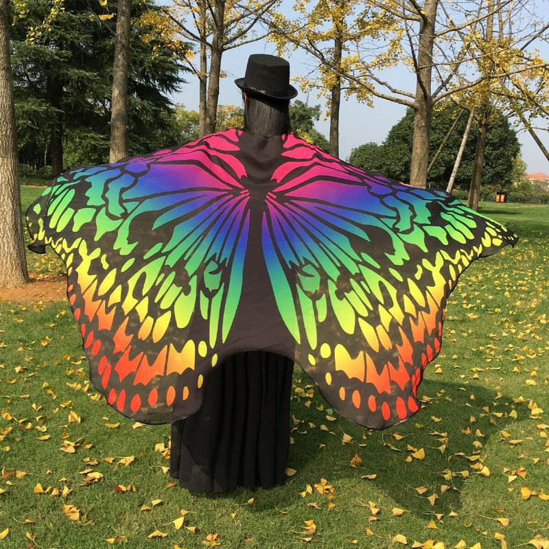 Honana Wx-88 135x200cm Butterfly Bohemian Šifon Plážový Ručník Dámská Šála Sukně Osuška Tapiserie